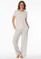 Shirt short sleeve round neck off-white - Mix+Relax