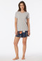Shirt short sleeve round neck gray-jaspé-gray - Mix+Relax