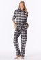 Pyjama lang Flanell multicolor kariert - Family
