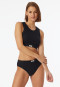 Bustier fine rib black - Revival Paula