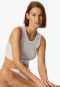 Bustier fine rib off-white - Revival Paula