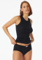 Panty fine rib black - Revival Paula
