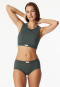 Culotte côtelé vert foncé - Revival Paula