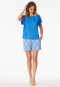 Schlafanzug Interlock kurz aquarium - Modern Nightwear