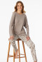 Pyjamas long interlock clay red - Modern Nightwear