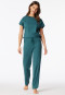 Pants long mercerised interlock green - Mix+Relax