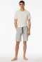 Bermuda Single Jersey Jacquard Streifen nachtblau - Mix+Relax