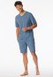 Schlafanzug kurz blau-jaspe - Modern Nightwear