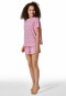 Schlafanzug kurz Palmen powder pink - Nightwear