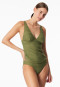 Top tankini jersey rayures olive - Aqua