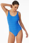 Swimsuit jersey recycled stripes aquarium - Aqua