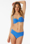 Bikini briefs retro jersey recycled stripes aquarium - Aqua