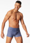 Badehose mit Reißverschlusstasche Jersey navy gemustert - Aqua