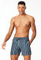Swim shorts woven fabric stripes lime - aqua