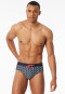 Swimming trunks recycled knitwear midnight blue patterned - Aqua