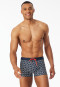 Swimming trunks recycled knitwear midnight blue patterned - Aqua