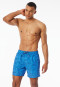 Swim trunks woven fabric recycled sailboats aquarium - Aqua