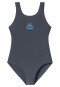 Swimsuit knitwear recycled SPF40+ school sports graphite - Aqua