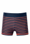 Swimming trunks recycled knitwear SPF40+ stripes orange - aqua