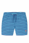 Swim trunks woven fabric recycled SPF40+ stripes aqua - Aqua
