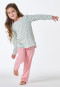 Pigiama lungo con cuori volant multicolore - Nightwear bambini