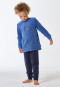 Pyjama lange frottee manchetten vos blauw - Kids Nightwear