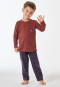 Schlafanzug lang Ringel nougat - Kids Nightwear