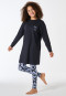 Schlafanzug lang Leggings Katze navy - Teens Nightwear