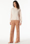 Schlafanzug lang Interlock champagner - Modern Nightwear