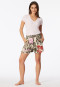 Korte broek viscose geweven stof bloemen multicolour Mix+ Relax