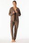 Jas jacquard zakken nougat - Mix+ Relax