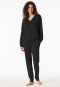 Pantaloni lunghi con polsini riscaldanti neri - Mix+Realx