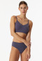 Bustier seamless herausnehmbare Pads Spitze indigo - Invisible Soft Lace
