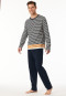 Long pyjamas striping midnight blue - Casual Nightwear