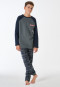 Schlafanzug lang Karo dunkelgrün - Teens Nightwear