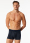 Shorts Fine Interlock chequered midnight blue - Fine Interlock