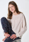 Long pyjamas with beige mottled cuffs - Family