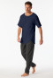 Shirt kurzarm Doppelripp Cutout admiral - SCHIESSER 150 Years