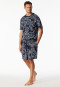 Bermuda statement print blauw - SCHIESSER 150 Years