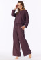Langere broek van Heavy Single Jersey, cacaobruin - Mix+ Relax