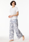 Lange broek statement print blauw - SCHIESSER 150 Years