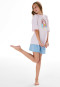 Pigiama corto arcobaleno surfer rosa - Teens Nightwear