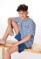 Short pyjamas striping atlantic blue - Teens Nightwear