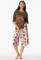 Pyjamas 3/4 length pomegranate olive - Casual Fashion