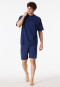 Short pyjamas tie-dye effect navy -Modern Essentials