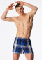 Boxershorts set van 2 stuks geweven stof blauw patroon - Boxershorts multipack