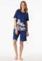 Pyjama korte interlock palmbomen blauw - Interlock