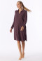 Camicia da notte a manica lunga, a costine sottili, termica, color cacao - selected! Premium Warming