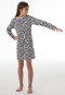 Nachthemd met lange mouwen en dierenprint, kleur marshmallow - Nightwear
