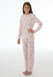 Lange pyjama met bloemenmotief, bonbonroze - Nightwear